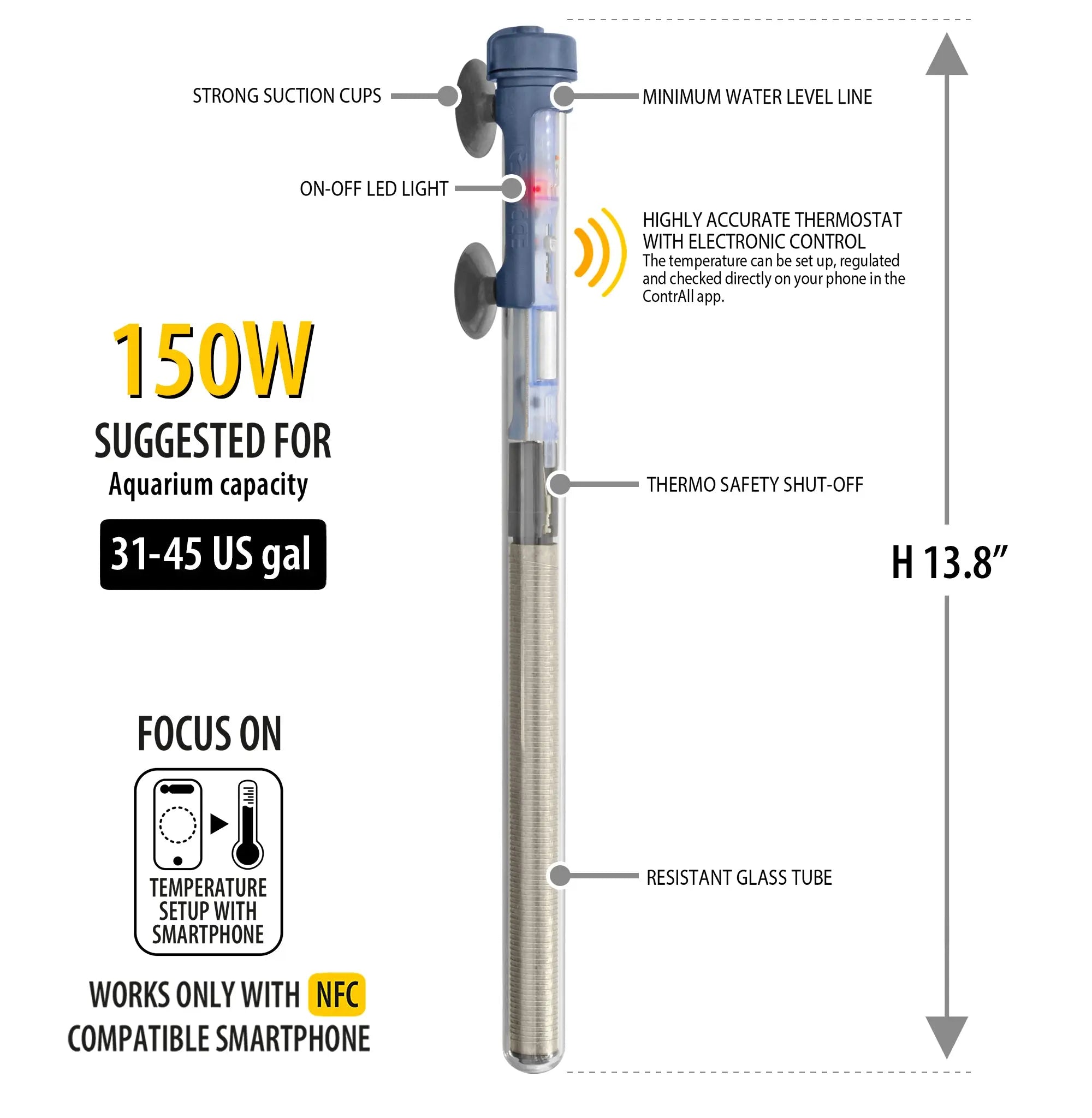 SCUBA ContactLess Submersible Heater SICCE US