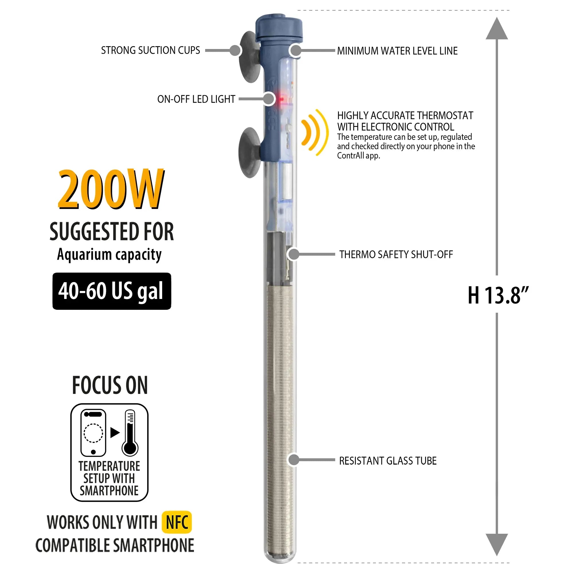 SCUBA ContactLess Submersible Heater SICCE US