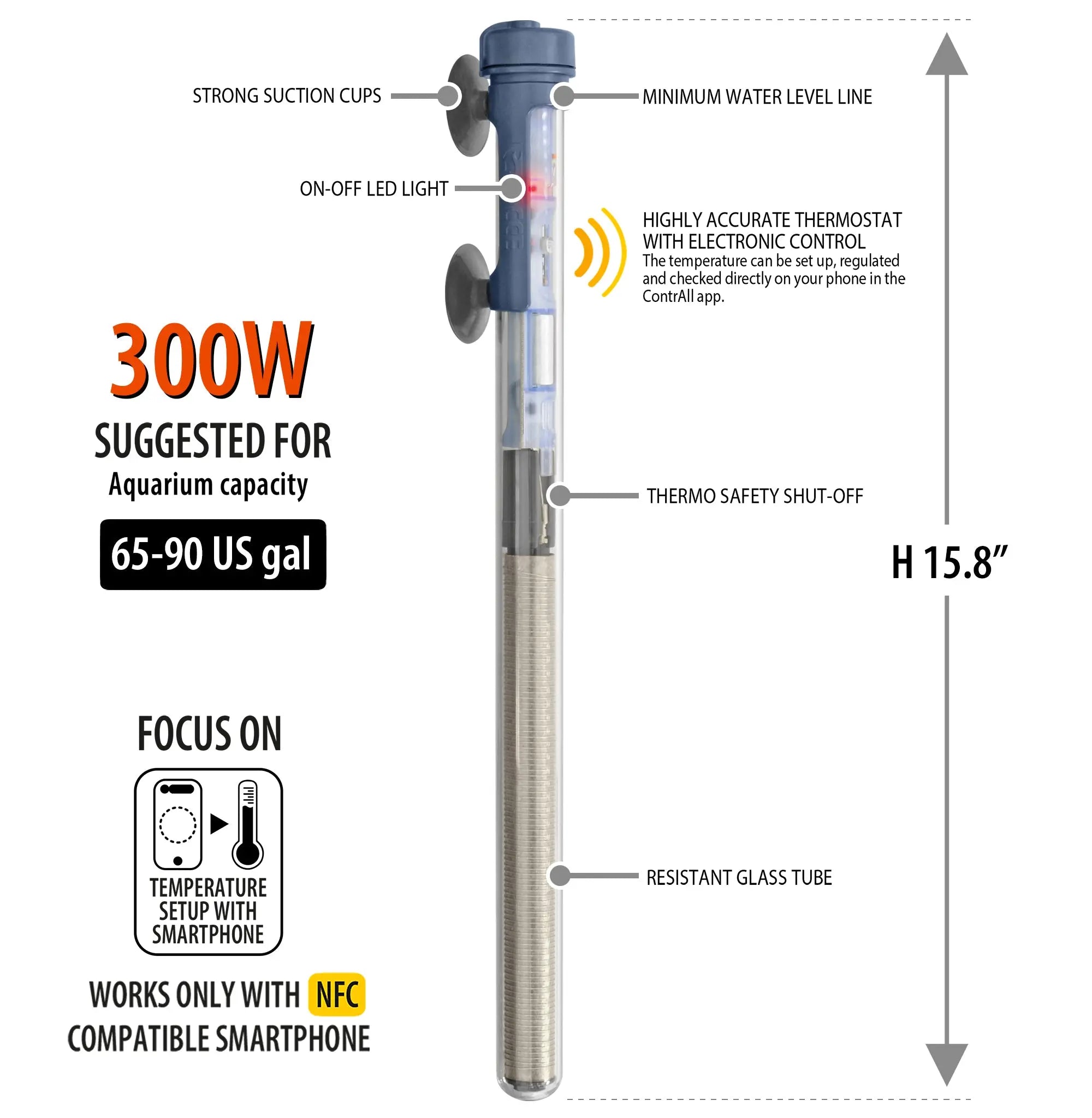 SCUBA ContactLess Submersible Heater SICCE US