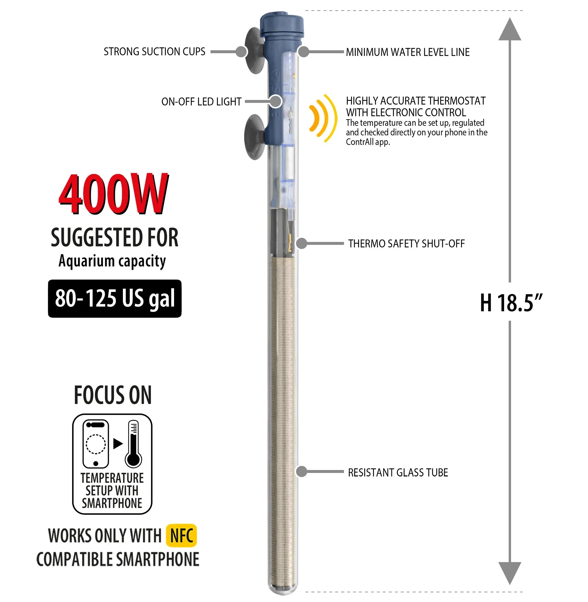 SCUBA ContactLess Submersible Heater SICCE US