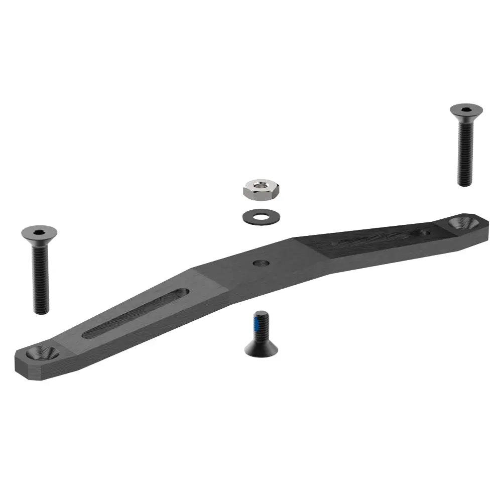 A black bracket designed for mounting Hydra LED aquarium lights, including screws and hardware but excluding the light itself.