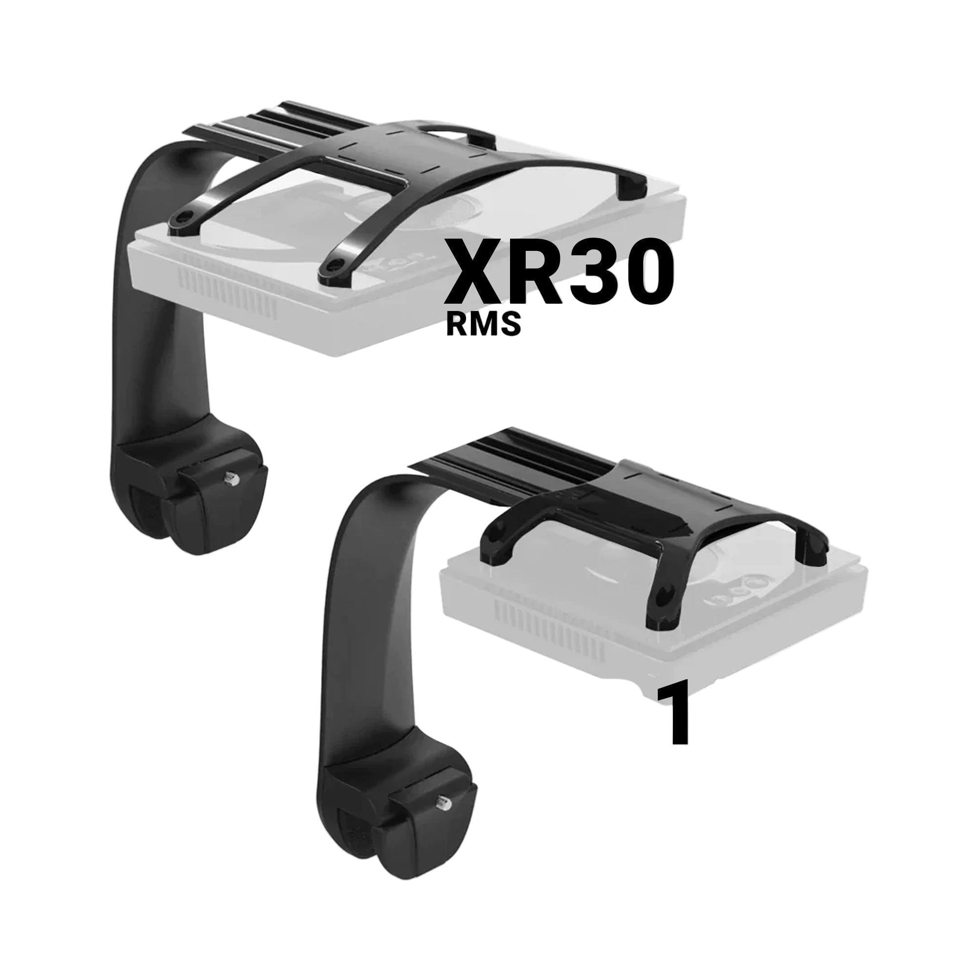 Two RMS kits labeled XR15 RMS and XR30 RMS, designed for mounting Radion lights on aquariums.